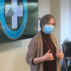 Amy Matthews, RN, DNP, CENP addresses LNA cohort