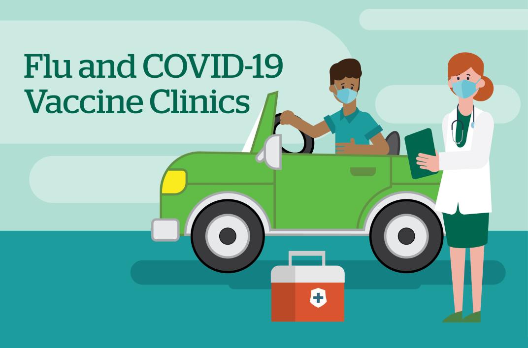 flu and COVID-19 vaccine clinics