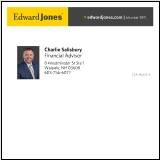 Edward Jones:  Salisbury business card logo
