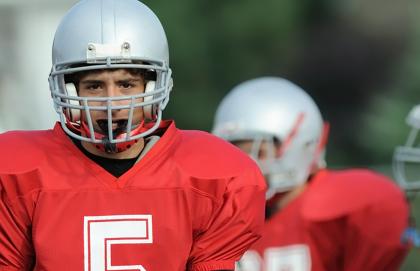 High school football player