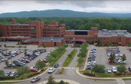 An aerial view of Cheshire Medical Center 