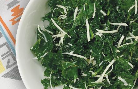 Kale Salad with Parmesan Cheese