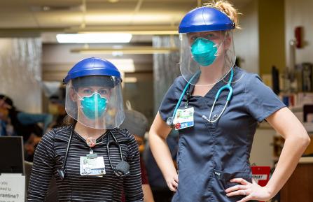 Two Cheshire Medical Center nurses.