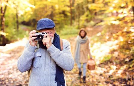Taking photos in the outdoors