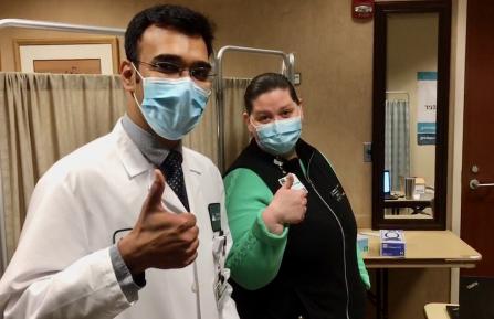 Employees receive vaccines at Cheshire Medical Center