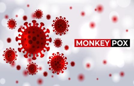 Illustration of monkeypox virus cells