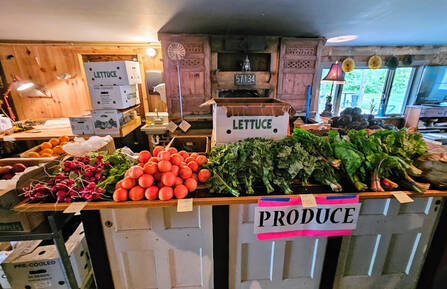 A table of produce
