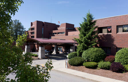 Cheshire medical center entrance from patient parking