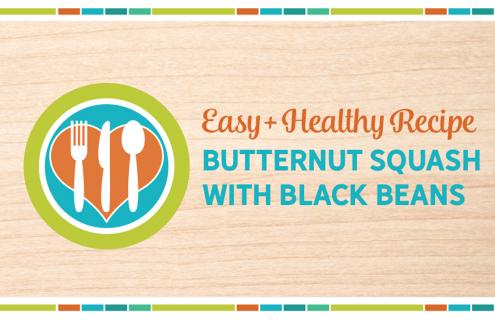 Butternut Squash with Black Beans Graphic