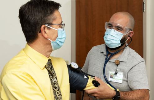 Joshua Leduc, DNP, APRN and patient