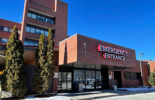 The Emergency Department entrance at Cheshire Medical Center