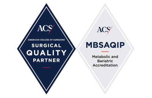 The logo for the Metabolic and Bariatric Surgery Accreditation and Quality Improvement Program, , a joint quality program of the American College of Surgeons and the American Society for Metabolic and Bariatric Surgery 