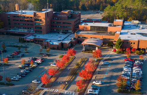 Cheshire Medical Center in the fall