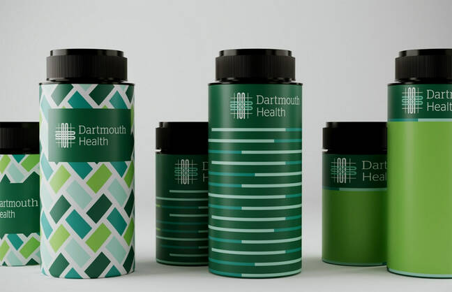 New eco-friendly Dartmouth Health prescription bottles